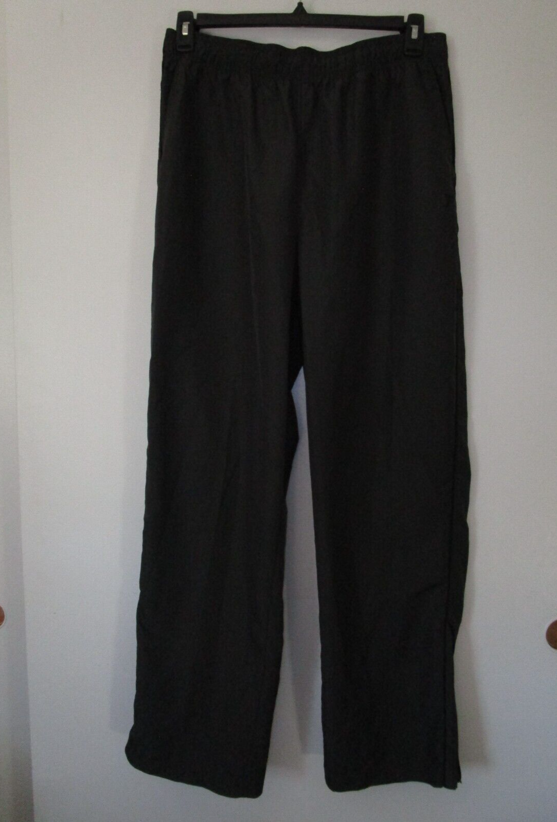 FILA Pantalone Sportivo Pista Nero Giacca a Vento Tasche Uomo TG L Elastico Vita