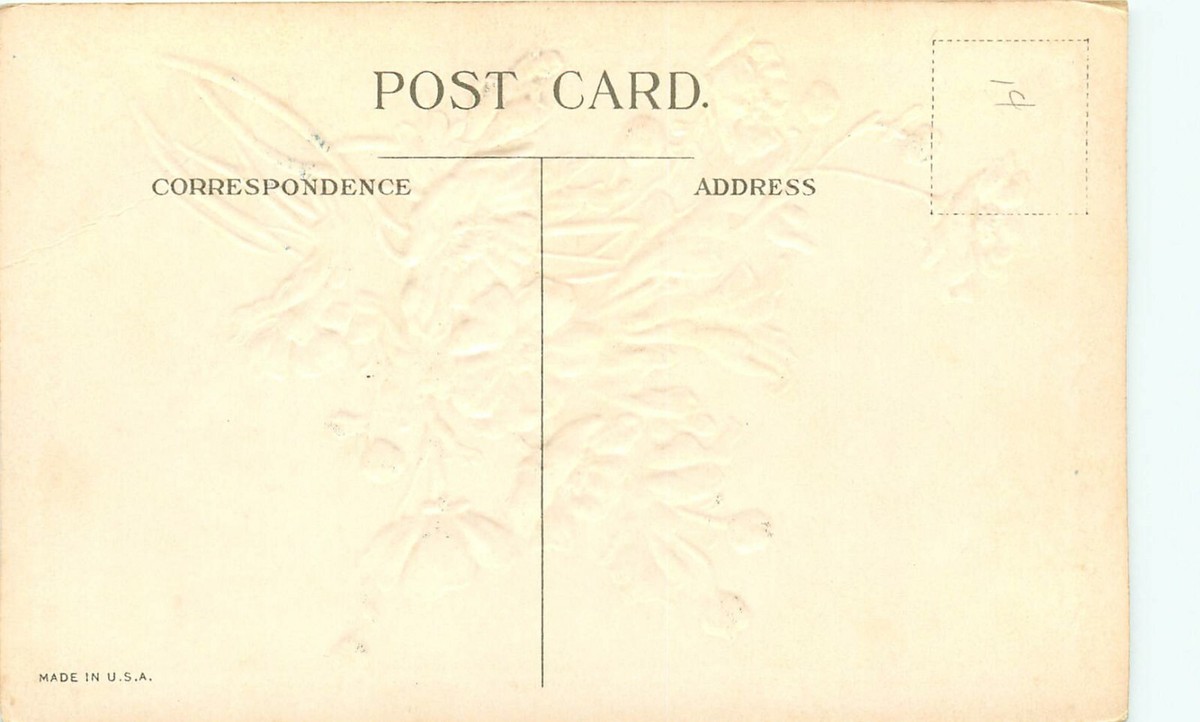 Antique Embossed DB Postcard K035 Happy Birthday Yellow Buttercup