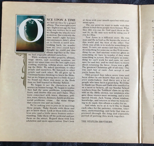 THE STATLER BROS. ~ HOLY BIBLE / OLD & NEW TESTAMENTS ~ 2 LPs 1978 ~ EX/EX/VG+ - Picture 2 of 8