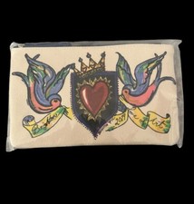 NWT Brighton 2019 Promo Love of Art Painted Canvas Zippered Pouch Makeup Wallet