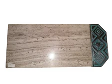 Mid century Modern Style Centrum Marble Cheese Cutting Board Serving Tray 9.5" L