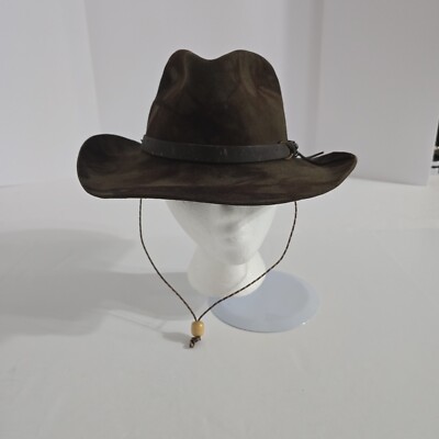 Beaver Brand Hats Western Outback Camo Hat Genuine Fur Felt USA 7-56 Custom  Made