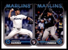 2024 Topps Update #US185 Jhonny Pereda / Emmanuel Ramirez RC, RCOM Miami Marlins