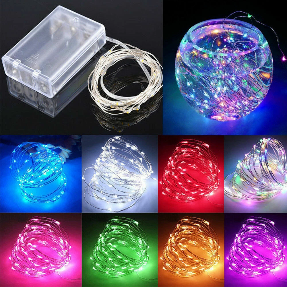 Battery Operated Fairy String Lights Small LED Bedroom Indoor