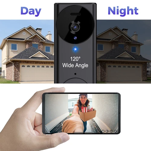 Wireless Security Smart WiFi Doorbell Intercom Video Camera Door Ring Bell Chime - Picture 5 of 11