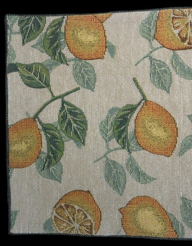 Lemons Placemats Set of 4 Tapestry Satin Backed 13x18" French Country Home - Picture 11 of 12