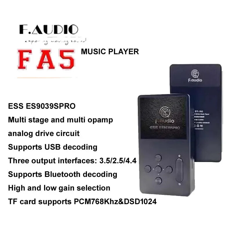 FUTEK ビデオエディター FA-370W ステレオミキサー F. AUDIO FA5 MP3Player USB Decoding HIFI DSD Bluetooth ES9039PRO