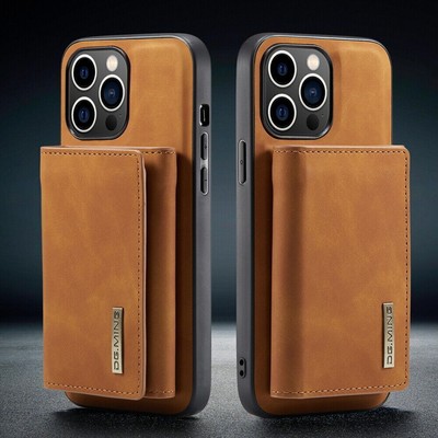For iPhone 16 15 14 13 12 11 7 Case Cover Magnetic PU Leather Wallet Card Slot#