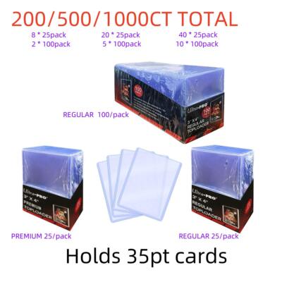 200/500/1000ct Ultra Pro 3'' X 4'' Top Loader For Standard 35pt Cards Holder