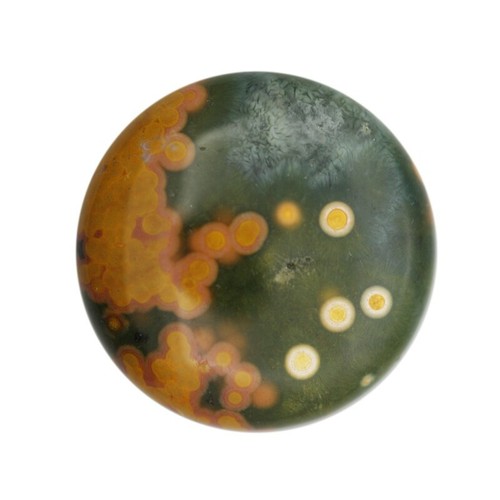 Cabujón Ocean Jasper 25x25x6 mm cabina ZB002007 - Imagen 2 de 5