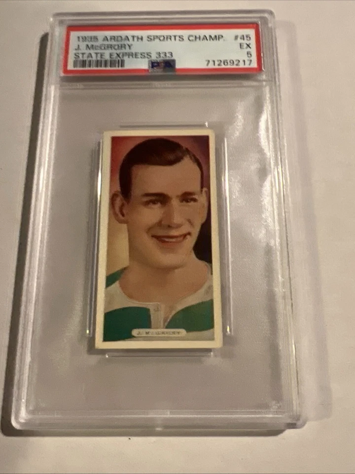 Cig de lujo Ardath Sports Champions 1935 Jimmy McGrory #45 PSA 5 POP 1 con 2 superiores Foto 2 de 4
