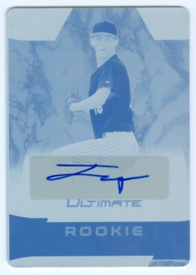 JOSH WOLF PRINTING PLATE ROOKIE SIGNATURE AUTOGRAPH /1 LEAF ULTIMATE BASEBALL 19