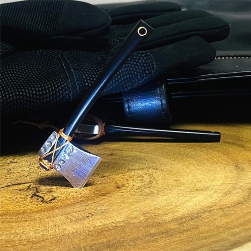 Mini Axe Knife Fixed Blade Hunting Survival Unboxing Stainless Steel Keychain XS