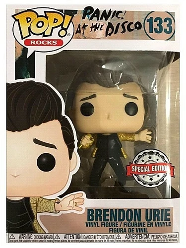 Funko POP #133 Rocks Panic! at the Disco Brendon Urie Exclusive Figure In Stock