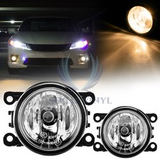 Pair Fog Light Lamp Clear Lens Upgrade Aftermarket Fit Replacement H11 Bulb F1