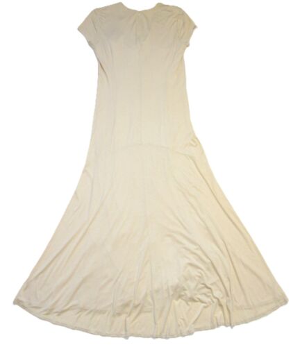NWT Ralph Lauren Blue Label Short Sleeve Maxi in Cream Stretch Jersey Dress S - Picture 7 of 7