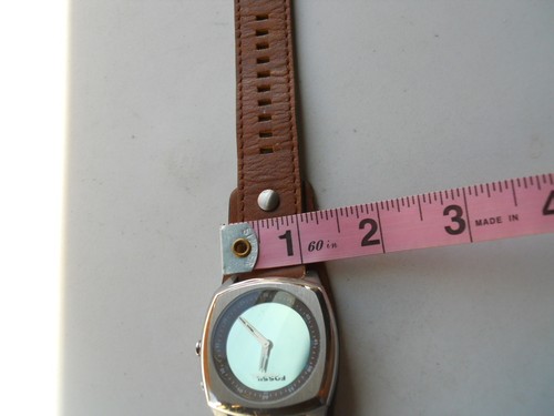 Fossil men's brown leather,quartz,battery & water resistant dress watch.BG-2147 - Picture 7 of 11