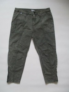 Urban Outfitters Ecote verde militar Lavado Ácido Algodón Pantalones Capri  cultivos 28 | eBay