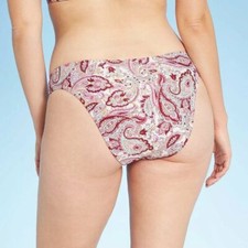 Women's Cheeky Bikini Bottom - Shade  Shore Paisley Purple Size Large 12-14 