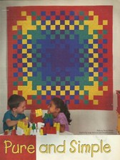 B0594 PURE AND SIMPLE  WALLHANGING QUILT PATT...