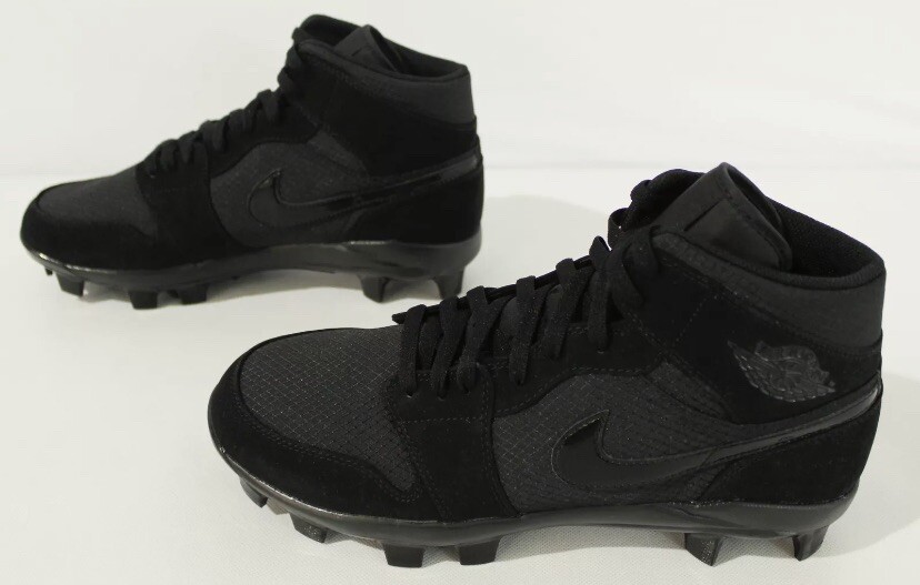 Nike Air Jordan 1 Retro MCS Triple Black Baseball Football Nike Air Jordan 1 Retro MCS Triple Black Baseball Football