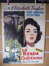 A5982 LA SENDA DE LOS ELEFANTES ELIZABETH TAYLOR DANA ANDREWS