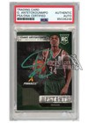 Giannis Antetokounmpo 2013-14 Pinnacle Upstarts Jersey Auto RC #12 PSA/DNA Green