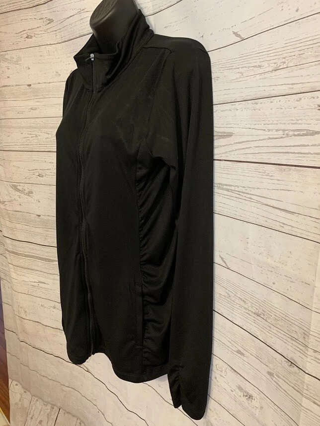 Jaqueta City Streets feminina preta com zíper completo tamanho XL - Imagem 4 de 4