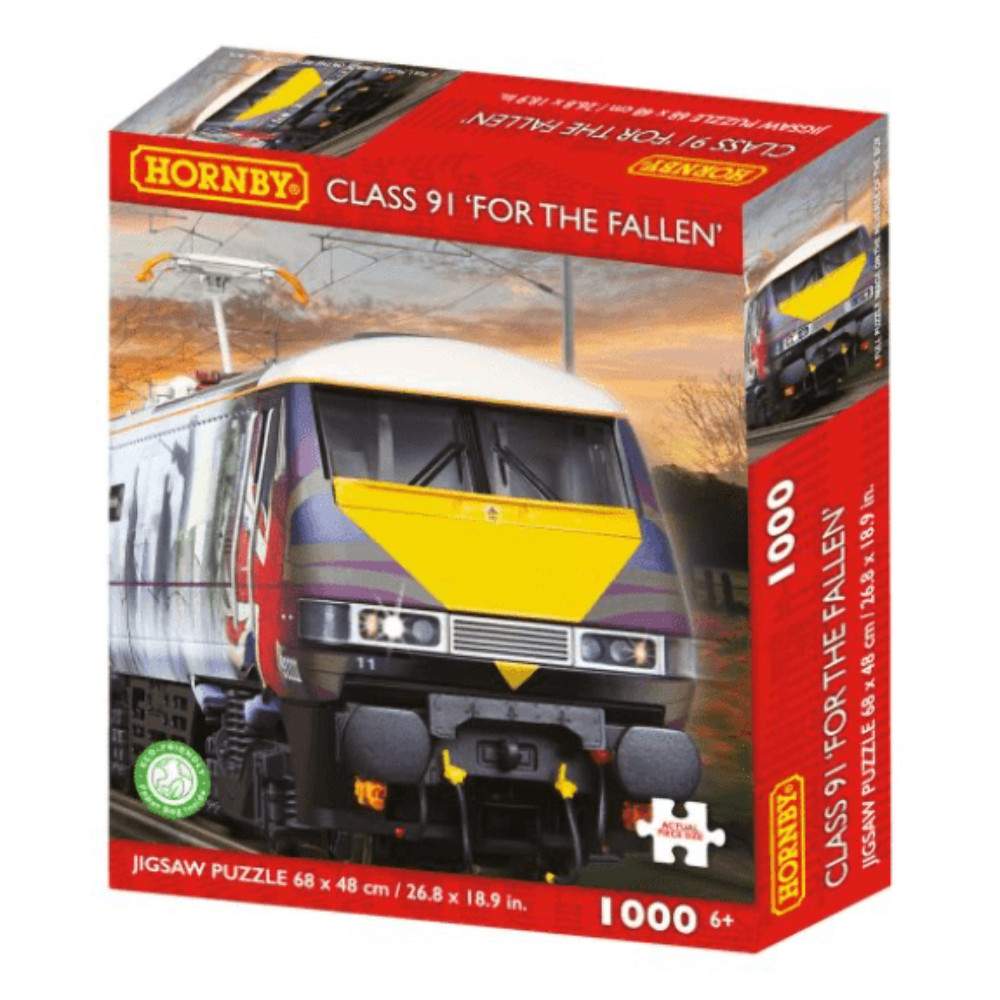 Kidicraft - Hornby - Class 91 'For the Fallen' - 1000 Piece Jigsaw Puzzle