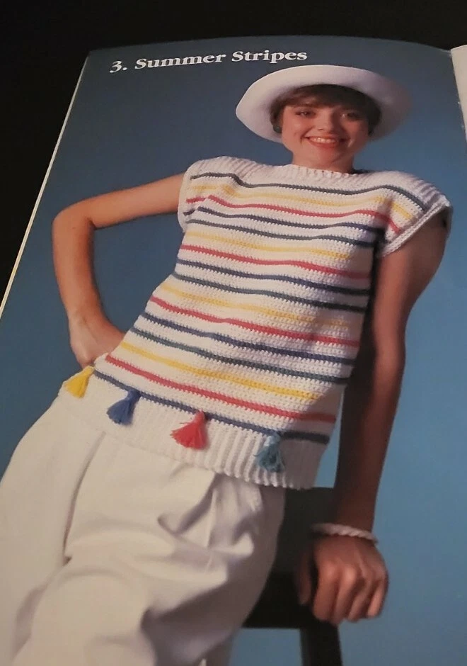 I6 RED HEART 1992, FOR LOVING, LIVING, WEARING & GIVING CROCHET PATTERN LEAFLET - Image 3 of 4