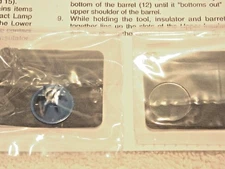 25 Sets AA Mini Maglite  Reflector And Lens with O-ring #108-038/108-046/108-045