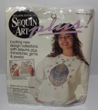 Vtg Distlefink Designs Sequin Art Nautical Anchor  Kit #33603 New Sealed