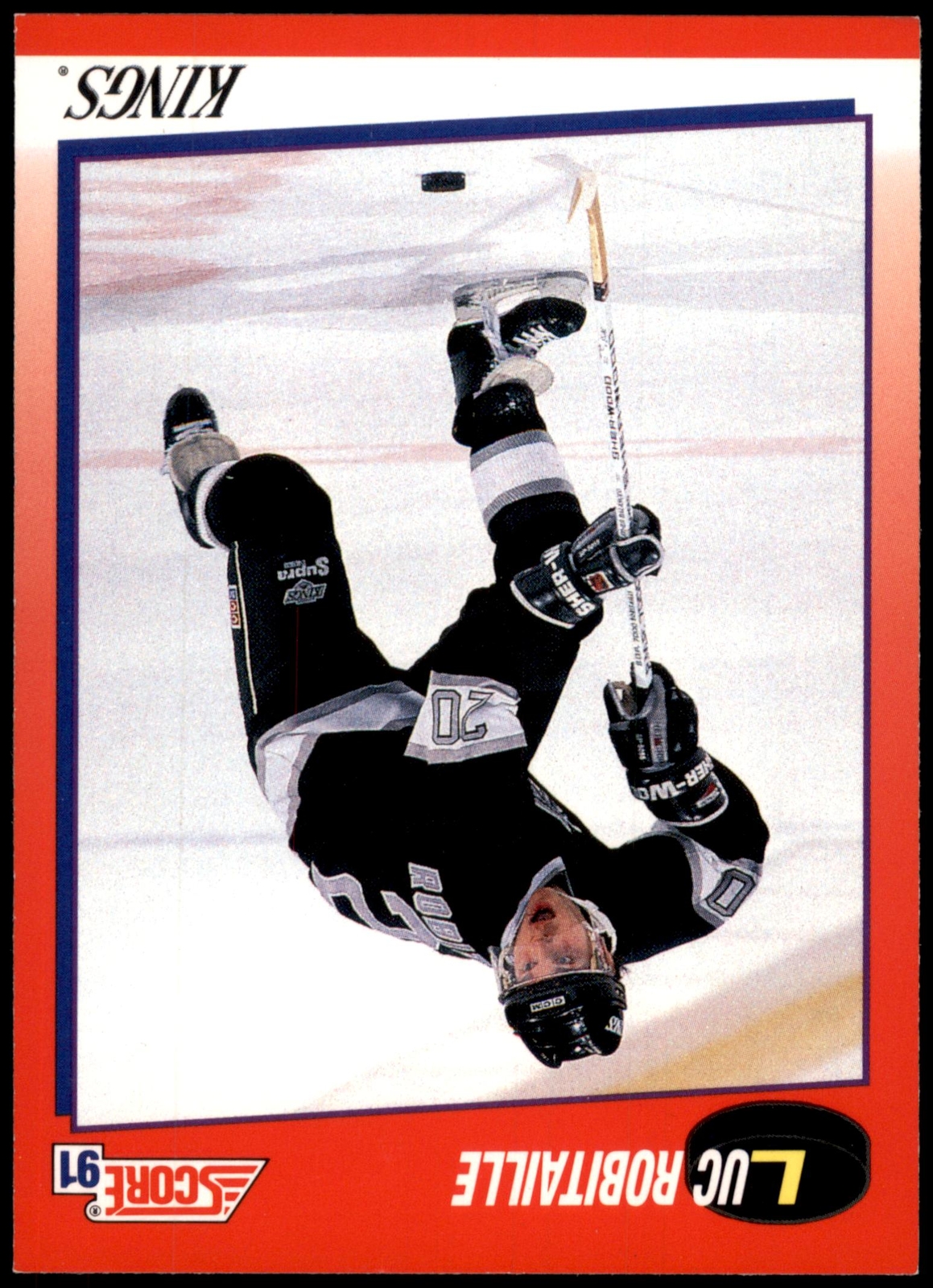 Luc Robitaille #3 1991-92 Score Canadian Bilingual