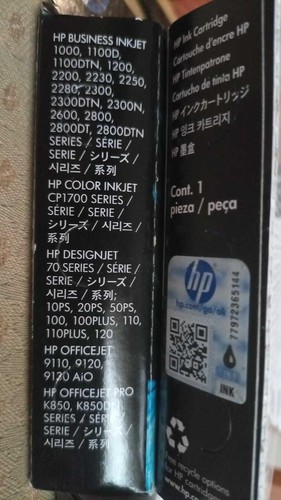6x HP 11 Tintenpatronen Cyan C4836A, Magenta C4837A, Gelb C4838A MHD 2016+ - Bild 4 von 5