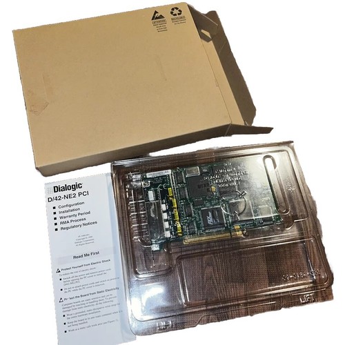 Dialogic D/42-NE2 PCI 4-Port NEC KSU Integration 04-2417-001 PCB Voice/Fax Board - Picture 3 of 5