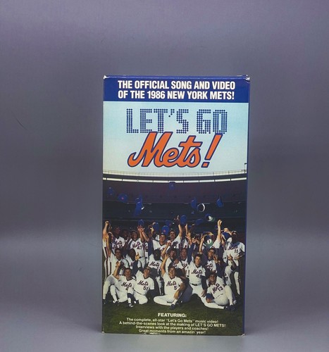 1986 Let's Go New York Mets-Official Song & VHS Video | eBay
