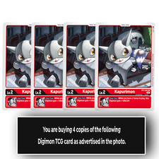 Kapurimon - BT7-001 U - Uncommon - Red - Digimon TCG - Playset