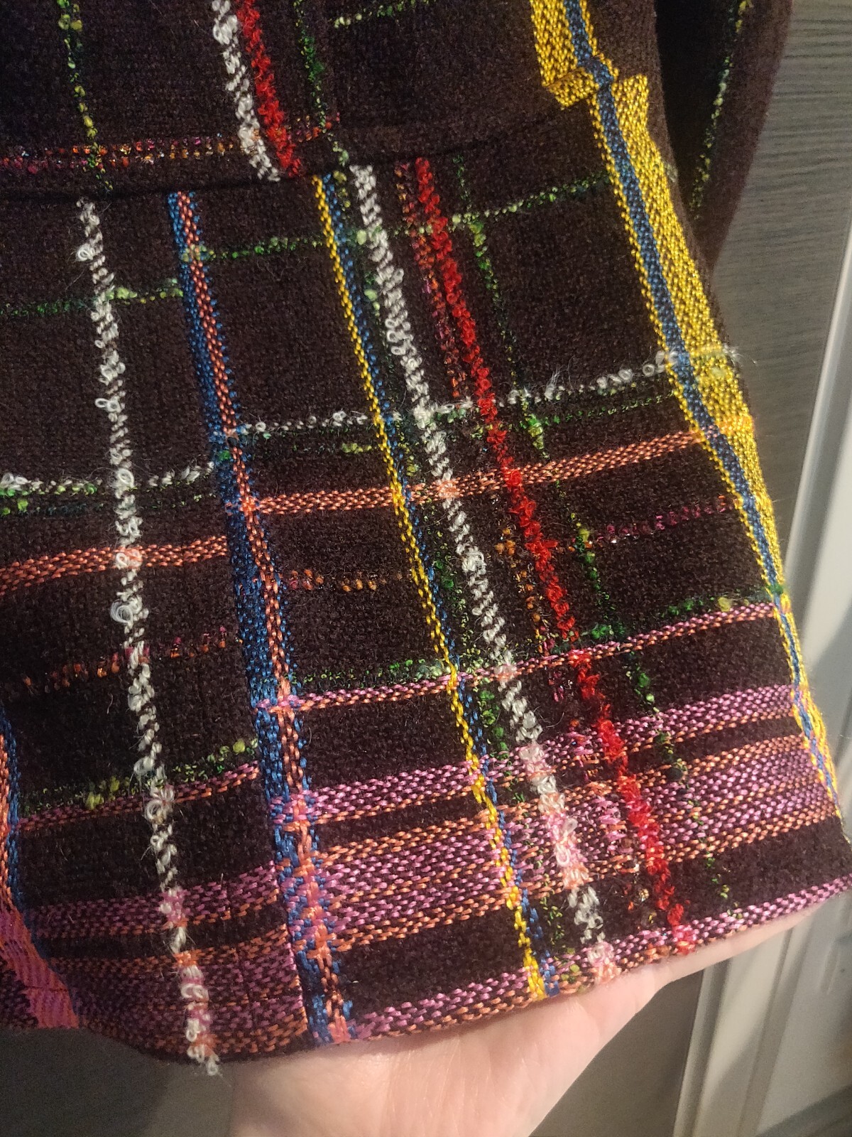 Christian Lacroix patchwork tweed wool blend blaz… - image 3