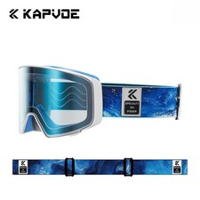 Photochromic Ski Goggles Flip Cover Snowboarding Goggles Anti-fog Skiing Glasses