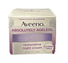  1 Aveeno Absolutely Ageless Restorative Facial Anti-Aging Night Cream 1.7 Oz