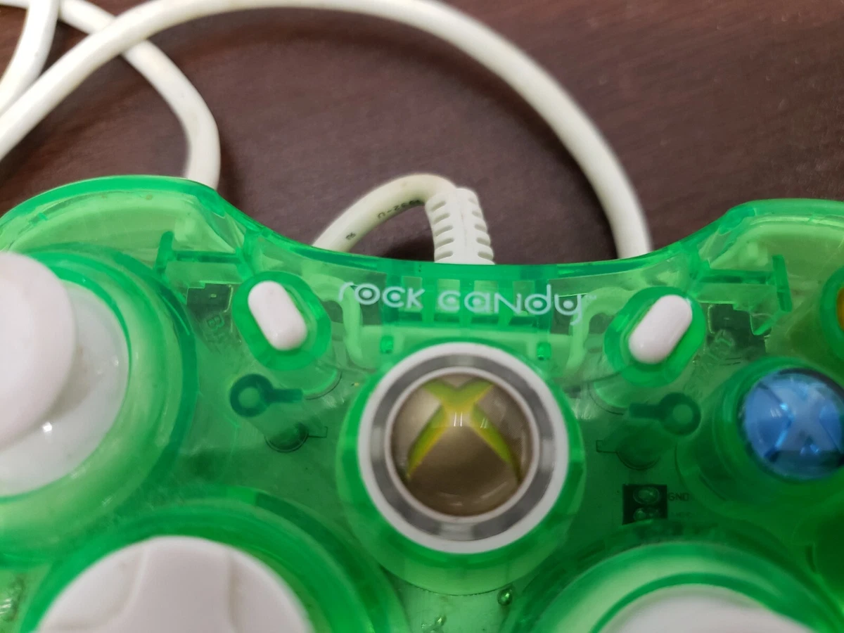 Xbox 360 Rock Candy Controller Wired Clear Green PDP 037 010 eBay