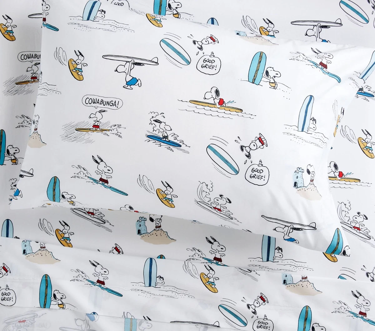 Pottery barn top snoopy sheets