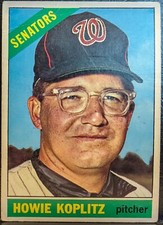 1966 Topps Baseball Card #46 Howie Koplitz, Washington Senators