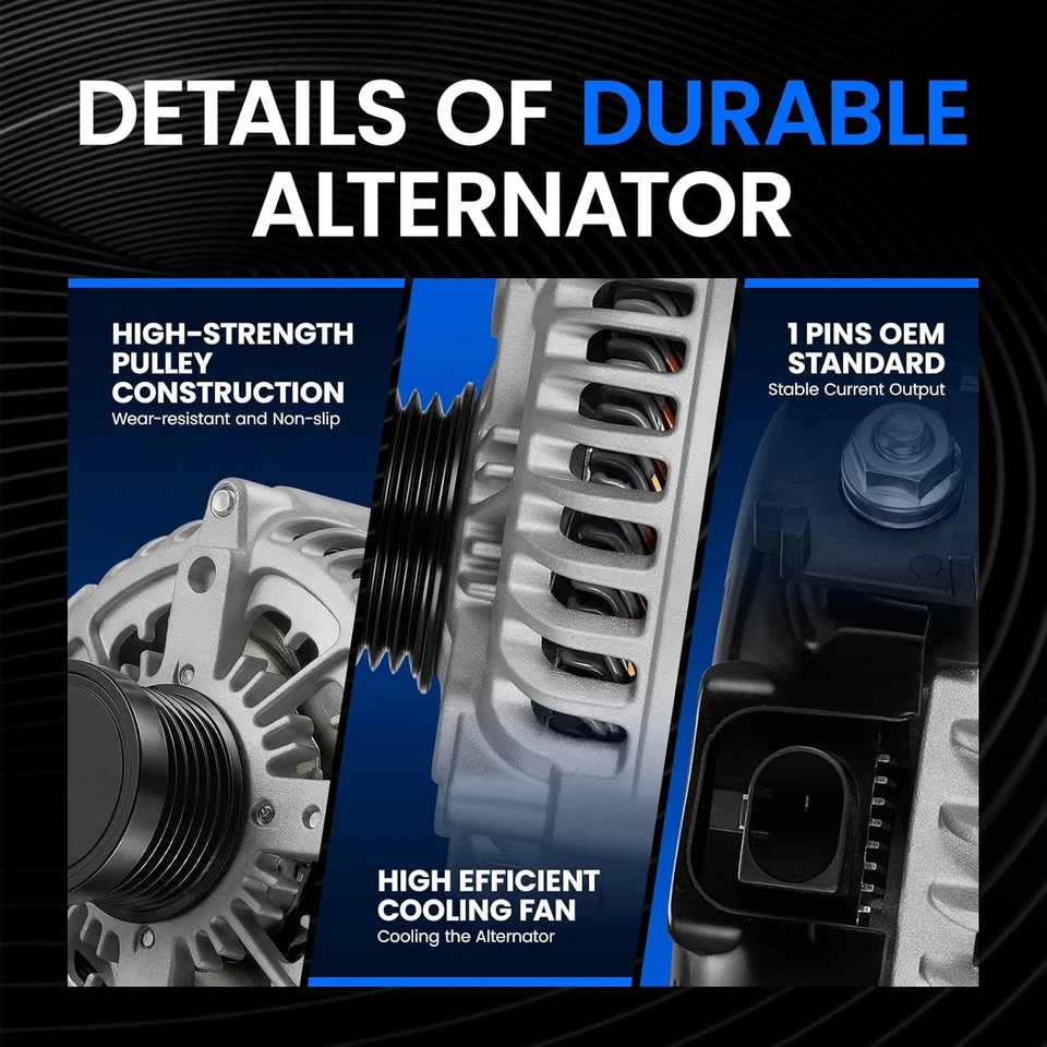 Генератор переменного тока 210 ампер для BMW 228i 320i 328i 428i L4 2,0 л 2012 - 2018 12317605061 США - Изображение 4 из 4