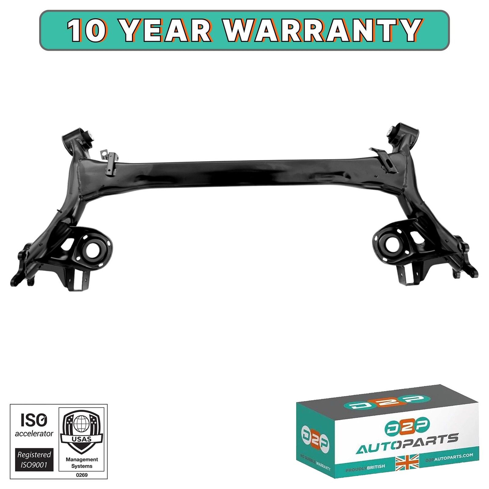 REAR SUBFRAME CROSSMEMBER FOR SKODA FABIA I II ROOMSTER 6Q0500051AB 6Q0500051AG - Image 3