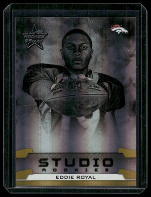 2008 Leaf Rookies & Stars #SR-22 Eddie Royal Studio Rookies Gold #/500