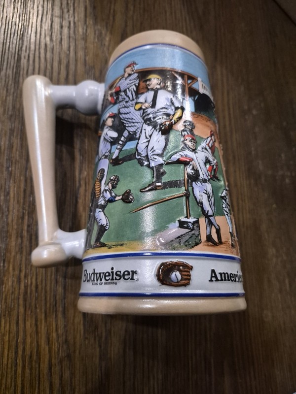 Vtg 1990 Budweiser Baseball America's Favorite Pastime Sports Series Beer Stein