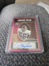 2025 Leaf Football Nation Gridiron Icons Lawrence Taylor Auto Autograph 1/1