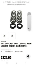 Belltech 12604 Pro Coil Spring Set