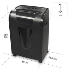 Hama Aktenvernichter Premium M10+ Schredder mit Sicherheitsstufe E4 P5 T5 50549